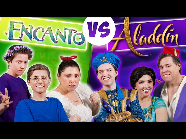Disney Battle - Encanto vs Aladdin | Sharpe Family Singers 🎤🎵