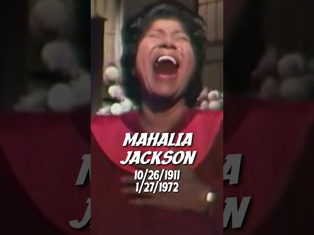 Mahalia Jackson (10/26/1911 - 1/27/1972) #mahaliajackson #howgreatthouart