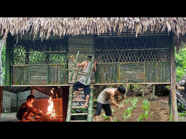 FULL VIDEO 100 days to complete bamboo house, decorate bamboo house -Building New Life