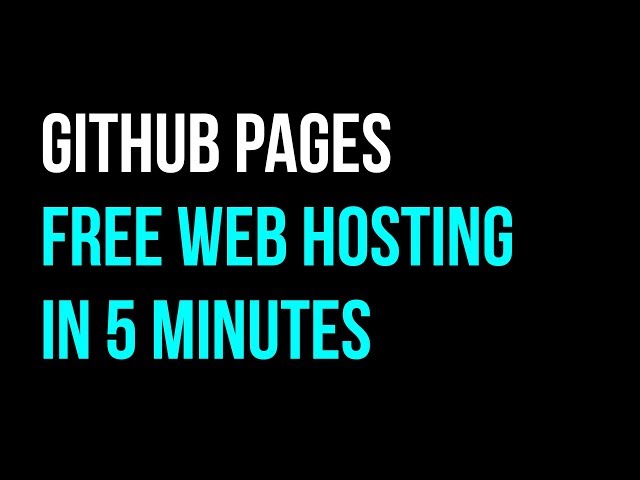GitHub Hosting in 5 minutes | Free Static Web Hosting | Quick Code
