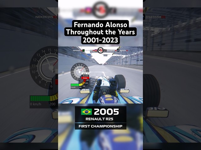 Fernando Alonso F1 Onboards Throughout The Years 2001-2023