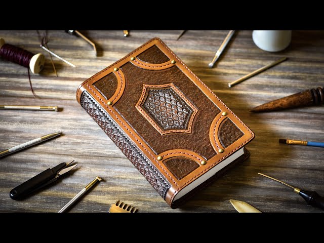 Crafting The ULTIMATE Leather Book Cover - Leather Craft
