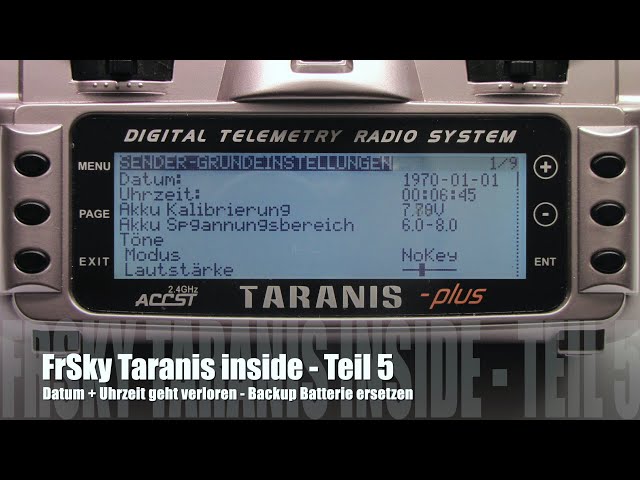 FrSky Taranis inside - Teil 5 - Speicherbatterie austauschen / Backup battery replacement CR1220