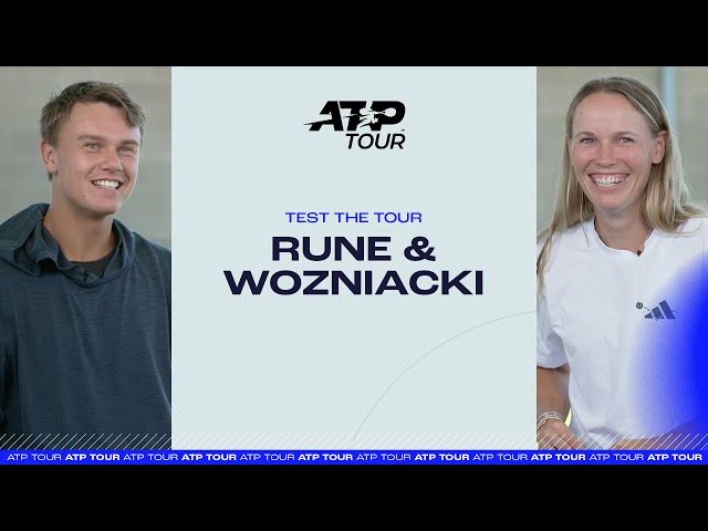 Rune vs Wozniacki in career quiz! You won't believe who won? 😤
