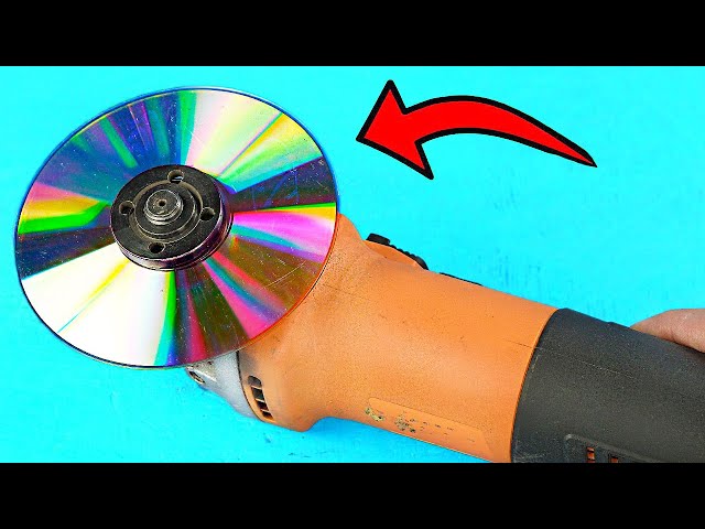 Why is it not Patented? Insert a Compact Disc into the Angle Grinder and be Amazed!