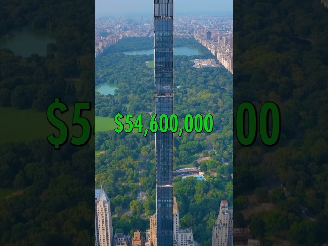$54,600,000 Billionaires Row NYC Penthouse Full Tour #shorts