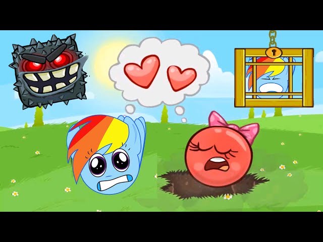 RED BALL 4: " Rainbow Dash ball "Complete game Adventure Volume 5 " INTO THE CAVE "with BOSS fights
