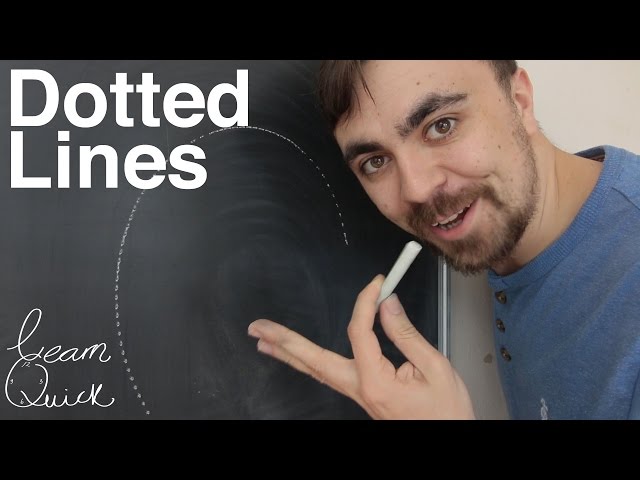 Learn to Draw Dotted Lines on a Chalkboard || Learn Quick