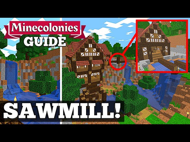 Minecolonies Guide - Sawmill! Auto Wood Items! #17