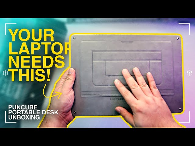 You don't know it yet, but your laptop NEEDS this. | PUNCUBE Portable Laptop Desk