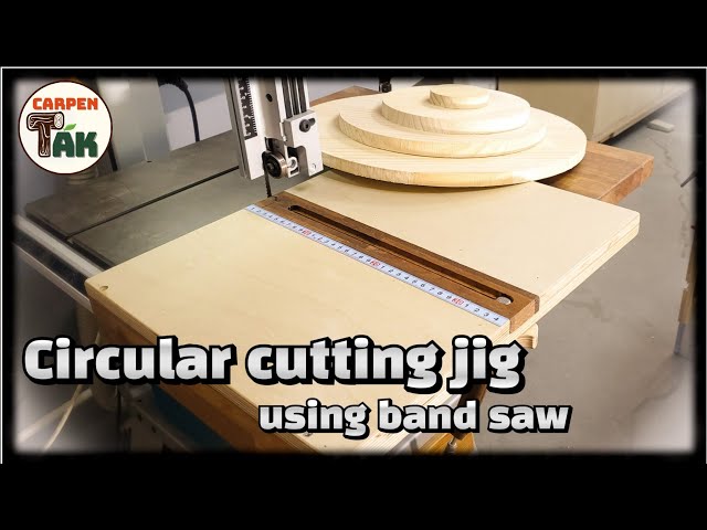 woodworking tip & skill / circular cutting jig using band saw