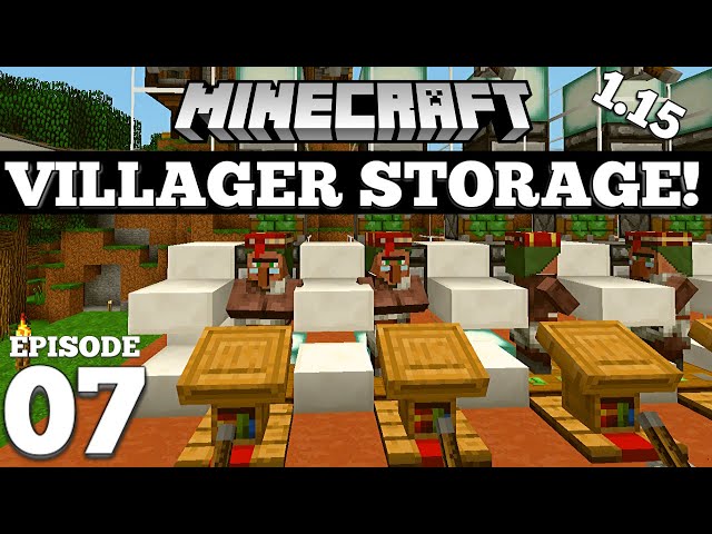 Minecraft 1.15.2 Villager Breeding + Storage! #7