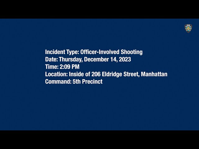 5th Precinct Officer-Involved Shooting December 14, 2023