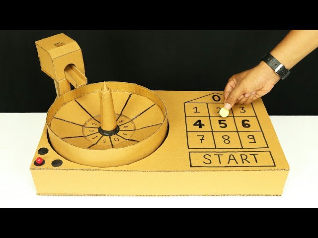 How To Make Casino Roulette Game from Cardboard at Home