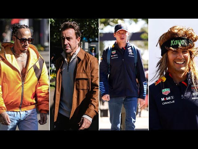 Lewis Hamilton arrive with bodyguards for #AusGP | F1 Driver arrivals inside the Paddock BTS