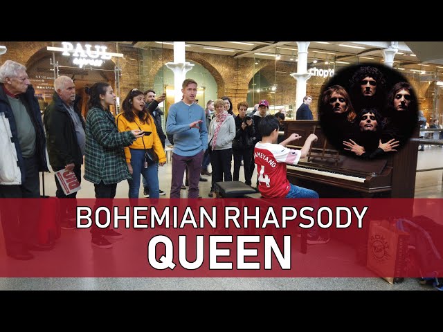 When Bystanders Sing Bohemian Rhapsody With Me on Piano at Train Station Cole Lam 12 Years Old