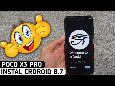 Instal CrDroid 8.7 Poco X3 Pro 💯 CrDroid Android 12.1 Enteng banget, Smooth Parah brow !!! 🔥