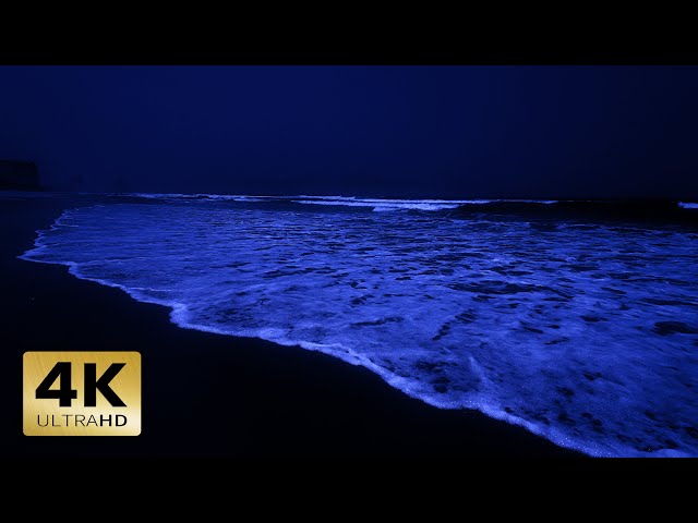 Ocean Waves For Deep Sleep 4k | Fall Asleep In 3 Minutes With Whisper Ocean Waves Sounds At Night