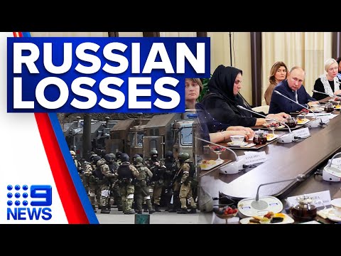 Death toll of Russian soldiers rising amid Ukraine conflict | 9 News Australia