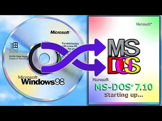 Turn Win98 into Pure MS-DOS! (Secret Method)