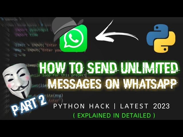 Create a bot which can send unlimited random messages on whatsapp | Prank with your friends #python
