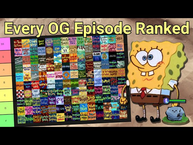 Ranking Every OG SpongeBob Episode from WORST to BEST (142 Episode Tier List)