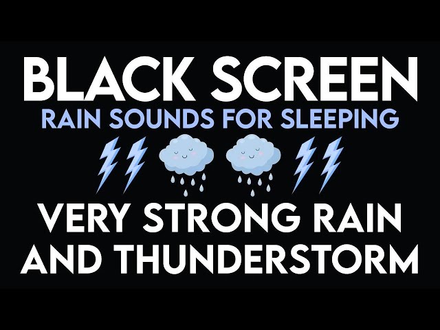 Thunderstorm Sounds for Sleeping ⛈️ Try Listening for 3 Minutes and Sleep Instantly with Heavy Rain