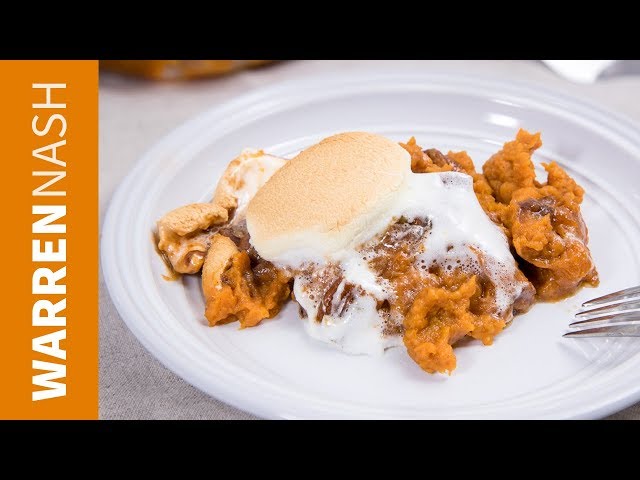 Sweet Potato Casserole with Marshmallows and Pecans - Recipes by Warren Nash