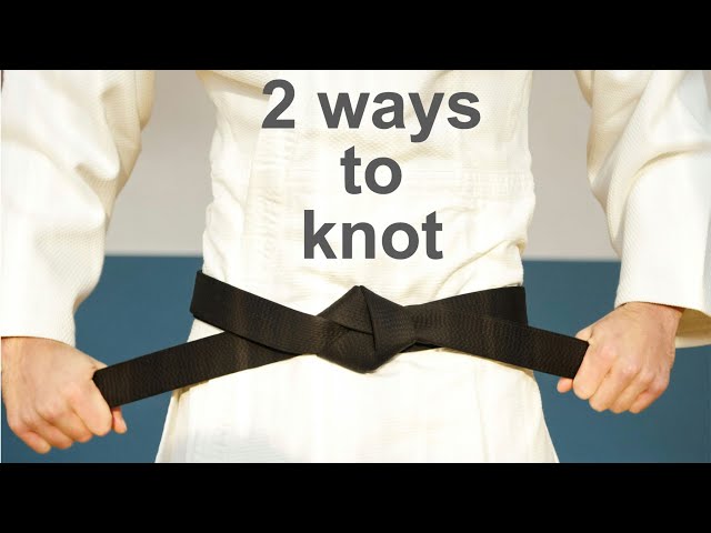 Two ways to tie a SECURE karate/judo/Brazilian jujitsu/aikido belt knot