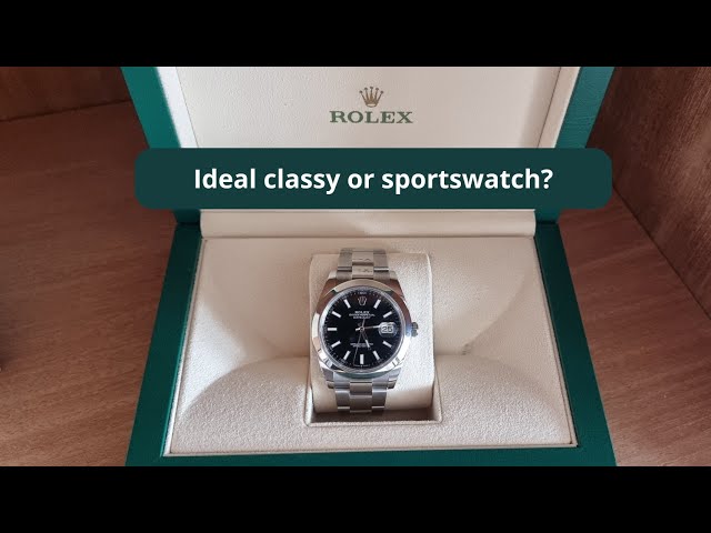 I bought a black Rolex datejust 41mm, is it classy or sporty?