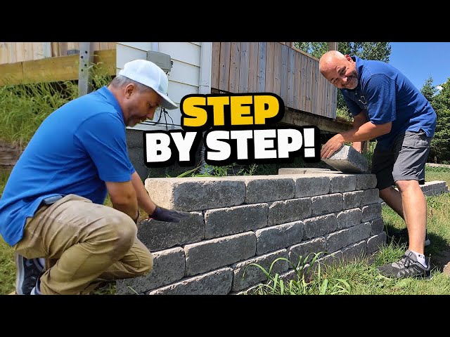 How to Build a Retaining Wall - Step by Step
