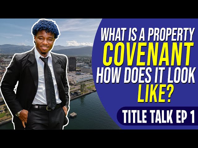 WHAT IS A PROPERTY COVENANT AND WHAT DOES IT LOOK LIKE| TITLE TALK EPISODE 1