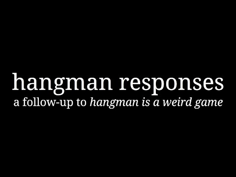 hangman responses