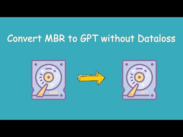 Convert MBR to GPT without Data Loss