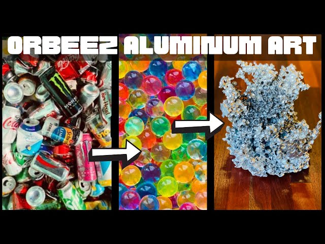 Aluminium Can Meltdown - Orbeez Aluminum From Cans -ASMR Metal Melting -Trash To Treasure -BigStackD