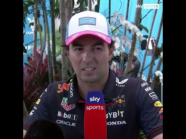 Sergio Perez pre-race interview at Miami Grand Prix