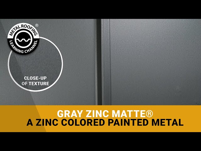 Gray Zinc Matte®: A Less Expensive Alternative To Rheinzink Graphite Gray or Sky Gray