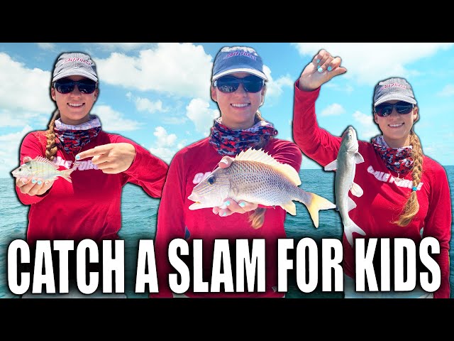 FISHING FOR KIDS - How to catch a Small Fry Grand Slam!