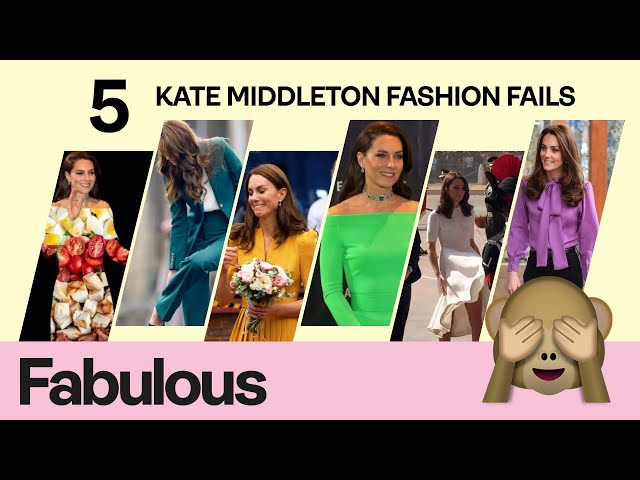 Five times Kate Middleton suffered hilarious fashion blunders
