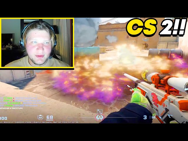 S1MPLE PLAYS HIS FIRST CS 2 MATCH!!