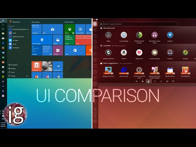Windows 10 vs Linux | UI Comparison