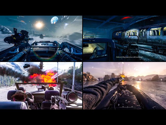MOST EPIC Vehicle Chase/Escape Campaign Moments in Call of Duty【Modern Warfare - Black Ops Cold War】
