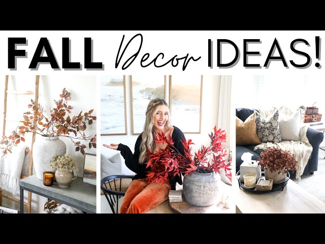 FALL DECORATE WITH ME 2022 || FALL DECOR IDEAS || AUTUMN HOME DECOR INSPIRATION || STYLING TIPS