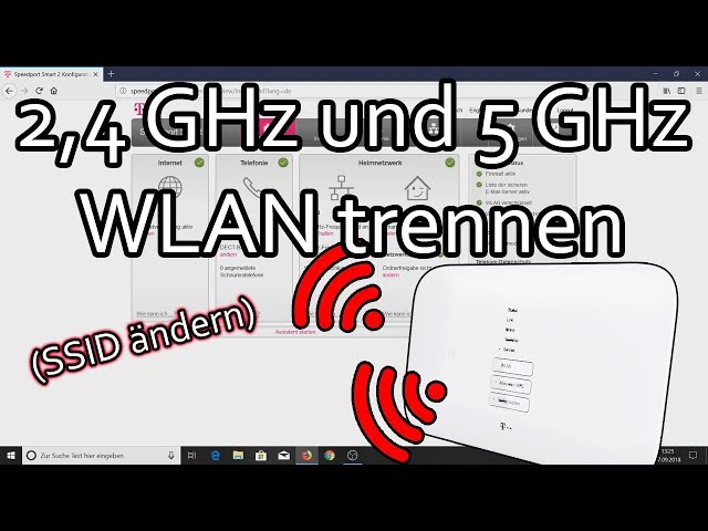 2.4GHz und 5GHz WLAN trennen beim Telekom Speedport Router (Speedport Smart 2)