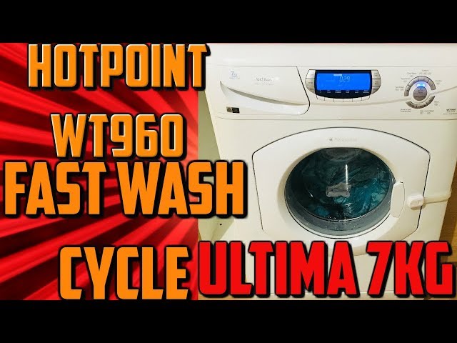 Hotpoint Ultima WT960 7kg full wash cycle
