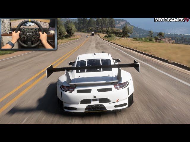 Forza Horizon 5 - 2018 Porsche 911 GT3 R | Moza DD R9 Gameplay