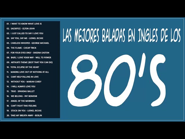 🔥 Las Mejores Baladas en Ingles de los 80 Mix ♪ღ♫ Romanticas Viejitas en Ingles 80's 🔥 Vol.11