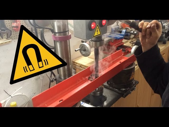 Eigenbau Magnetspannvorrichtung für Standbohrmaschine / electromagnetic vise for drill press