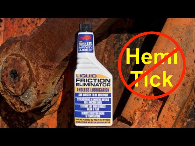Dodge Charger oil change with Fuel Ox Friction Eliminator stop the Hemi tick