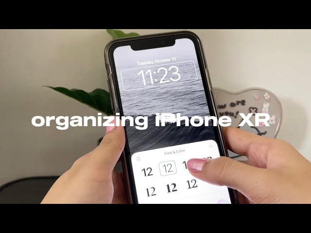 organizing iphone XR in 2023 — dark theme aesthetic vlog 🫧